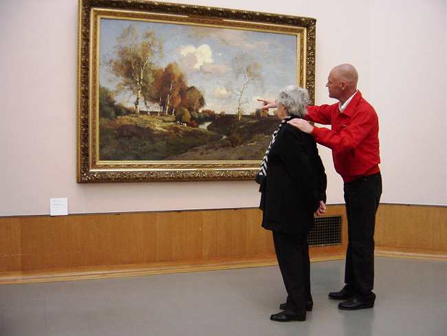 Admiring Art